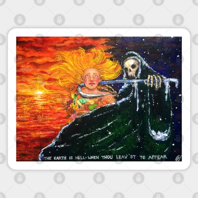 Summer's Last Will and Testament - acrylic painting Sticker by dangerbeforeyou